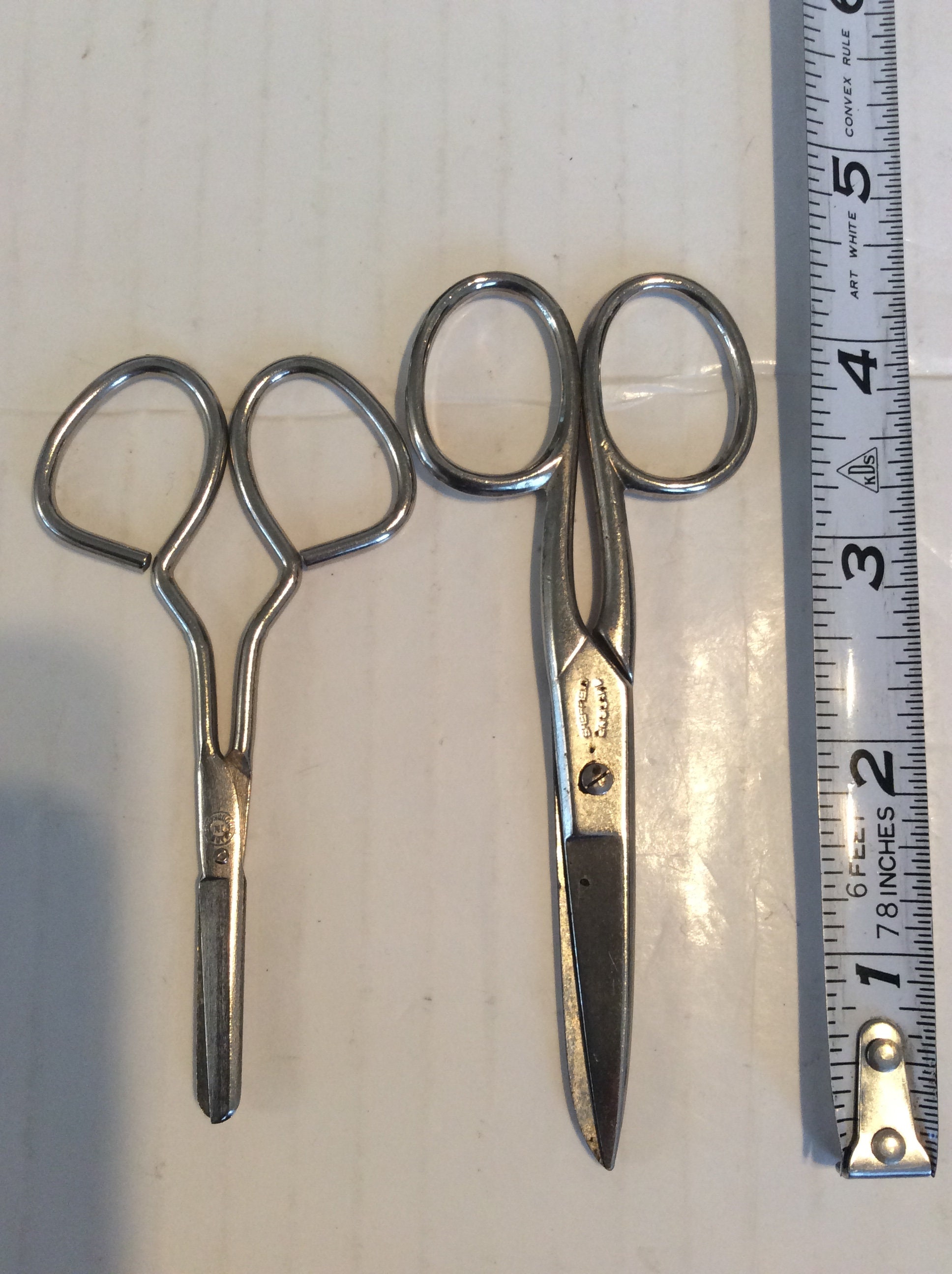 2 Vintage Scissors Sheffield England & 1 Made in Hong Kong Etsy
