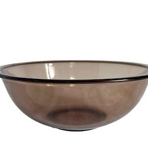 Pyrex Corning Vintage Glas Rührteig Schüssel 4Qt Amber Smoke Brown Visions 326