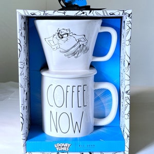 RAE DUNN Classic Cartoon Character Coffee Drip and Coffee Mug Set, Christmas Gift