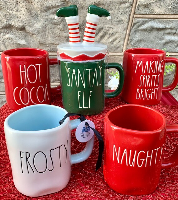 Rae Dunn Mr And Mrs Claus Christmas 2022 Mug Rae Dunn Christmas Coffee Mugs: Santa Mrs. Claus Mr Claus Elf | Etsy