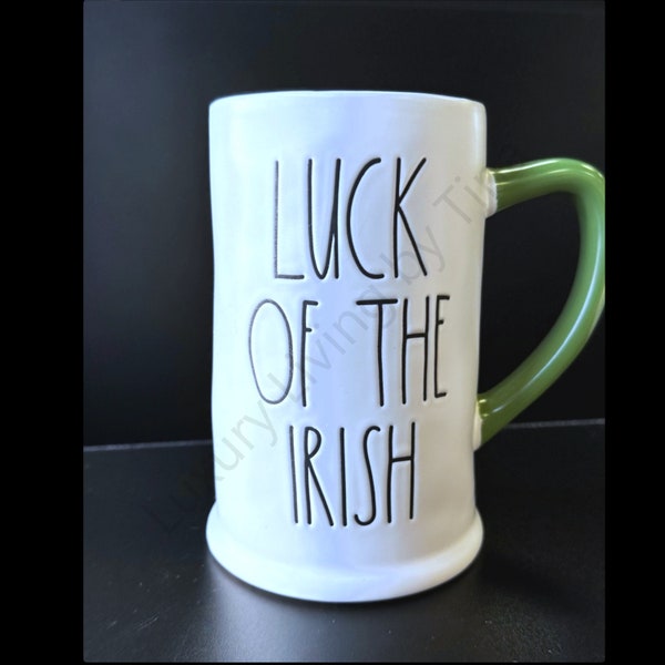 Rae Dunn "LUCK Of THE IRISH" Beer Mug