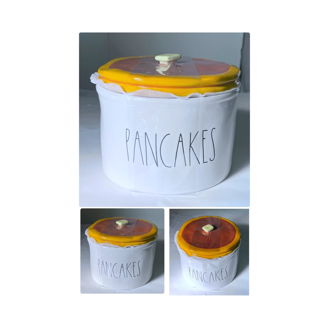 Rae Dunn CANISTER pancake Canister Breakfast Canister Flour, Sugar