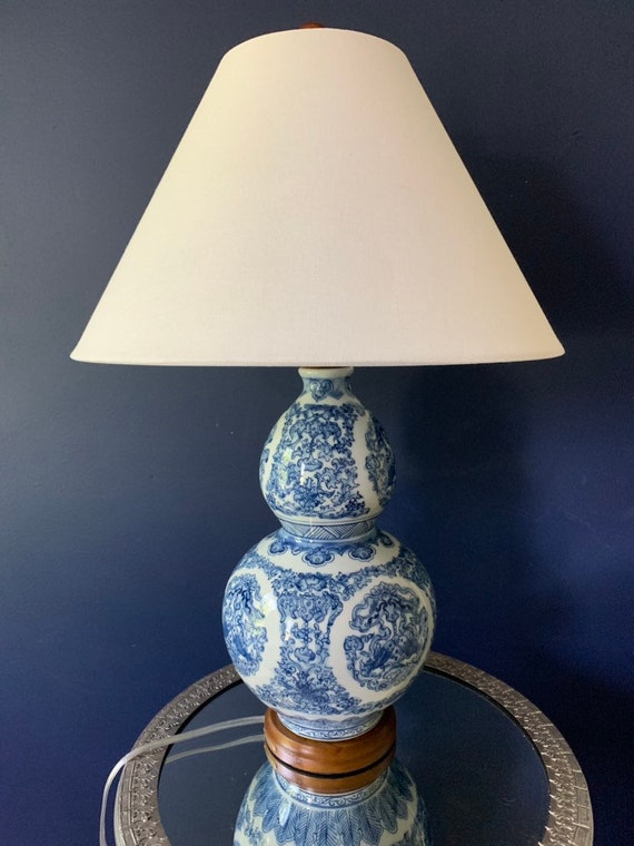 Ralph Lauren Vintage Inspired Zen Koi Fish Porcelain Blue Ralph Lauren Vintage Inspired Zen Koi, Ralph Lauren Blue And White Dragon Lamp