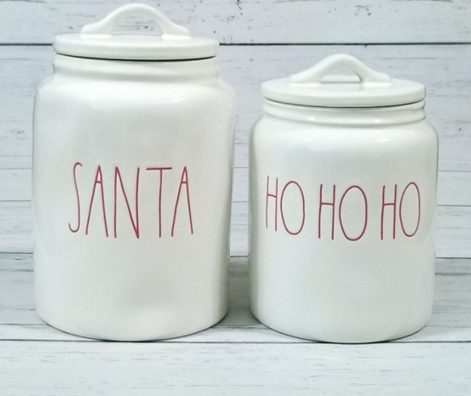 Large Variety Rae Dunn Christmas Canisters Gnome And Ornament Etsy