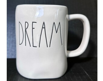 Rae Dunn "DREAM" Coffee Mug With Option To Add Swarovski Crystal