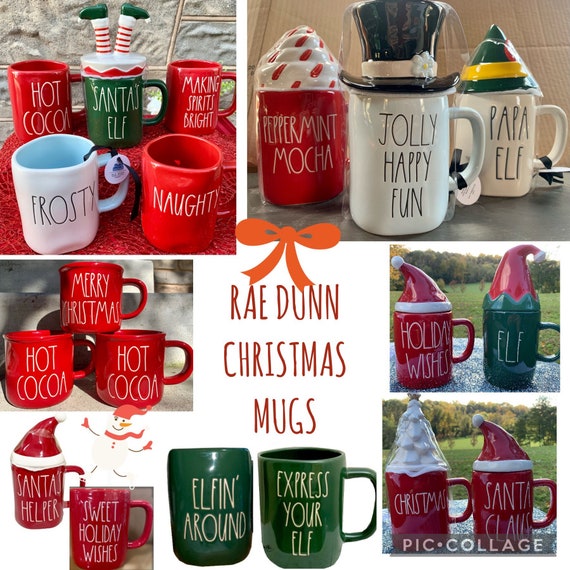 Rae Dunn Mr And Mrs Claus Christmas 2022 Mug Rae Dunn Christmas Coffee Mugs: Santa Mrs. Claus Mr Claus Elf | Etsy