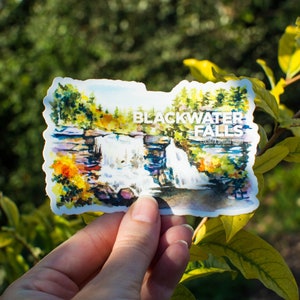 Blackwater Falls Sticker | Vinyl Landscape Sticker | WV State Park Sticker
