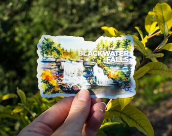 Blackwater Falls Sticker | Vinyl Landscape Sticker | WV State Park Sticker