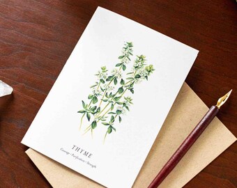 Thyme Note Card