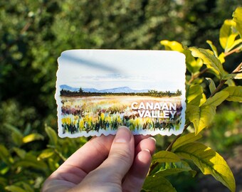 Canaan Valley Sticker | Vinyl Landscape Sticker | WV State Park Sticker