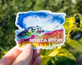 Seneca Rocks Sticker | Vinyl Landscape Sticker | WV State Park Sticker