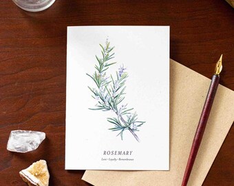 Rosemary Note Card
