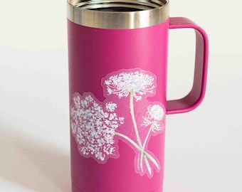 Queen Anne's Lace Sticker | Transparent Wildflower Decal