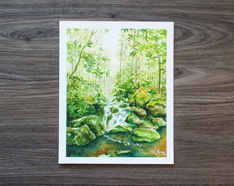 Otter Creek Wilderness | Watercolor Print | WV Landscape Print