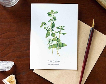 Oregano Note Card
