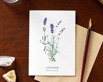 Lavender Note Card