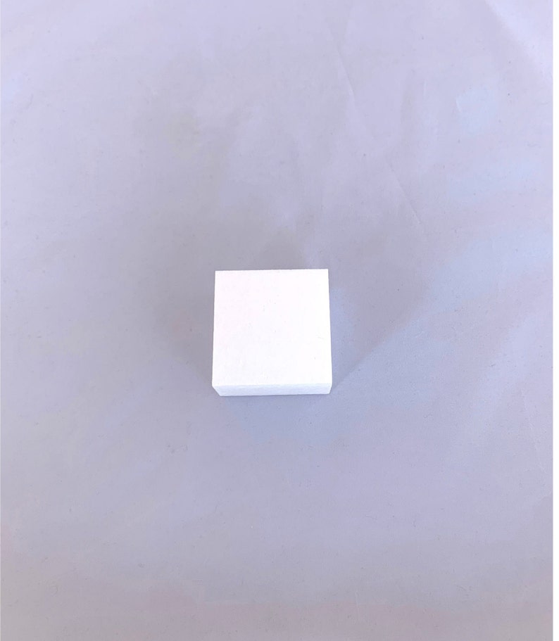 3x3x2'' Foam cube set of 6, 3x3x2 inches Ornament Foam, 8x8x5 cm Soft Foam Cubes, Square Styrofoam Cube, Polystyrene Foam image 4