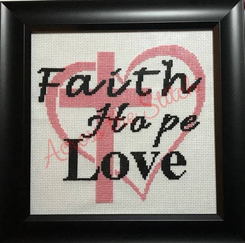 Pdf Download Faith Hope Love Counted Cross Stitch
