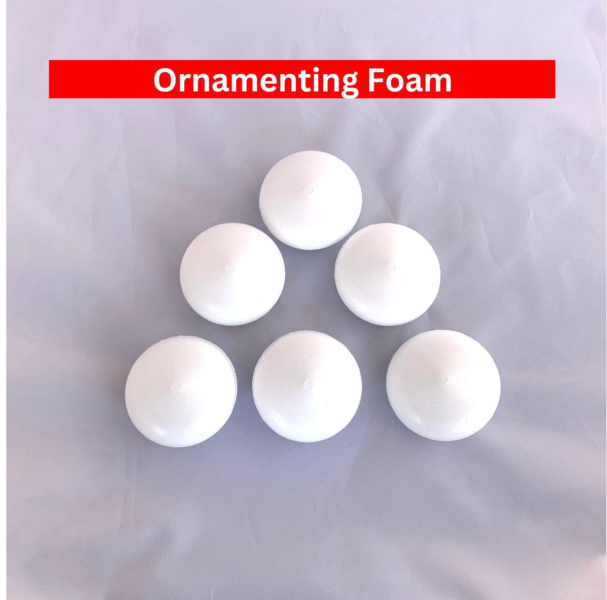 High Density Smoothfoam 3 1/4 Diam. HALF BALLS - Pack of 12 halves –  Smoothfoam.com