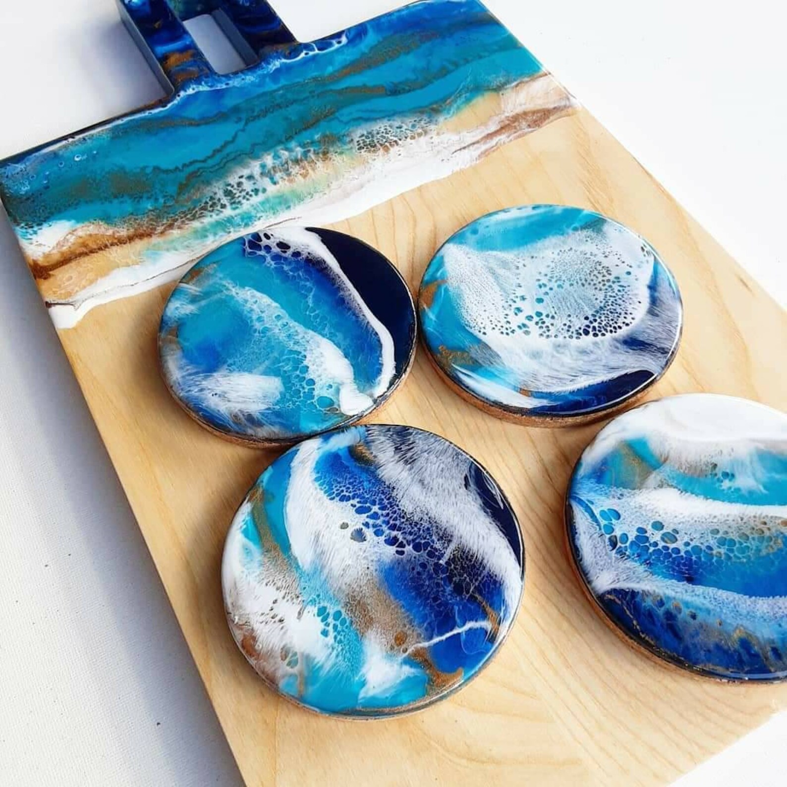 Beach inspired custom Cheese board beach homewares Etsy