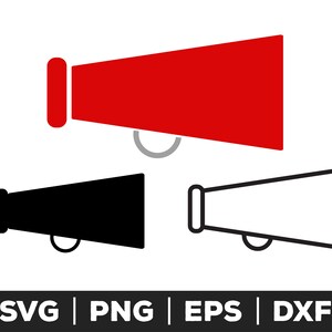 Megaphone SVG Files | Cheer svg | Cheerleader SVG Cut Files | Cheer Clip Art Vector Files | Megaphone Clip Art | Cheer Cricut Cut Files