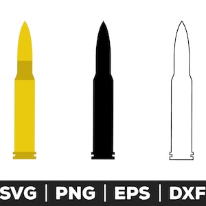 Bullet svg, Bullet png, Bullet eps, Bullet cut file for cricut, Bullet cut file for silhouette, Bullet clip art, Bullet vector, Ammo svg