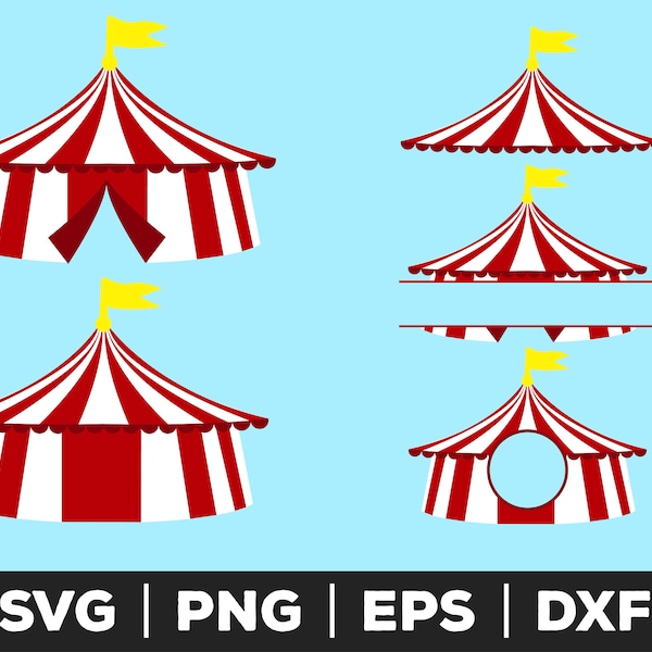 Circus Tent svg, Circus Tent png, Circus Tent eps, Circus Tent cut files for cricut, Circus Tent cut files for silhouette, Circus clipart