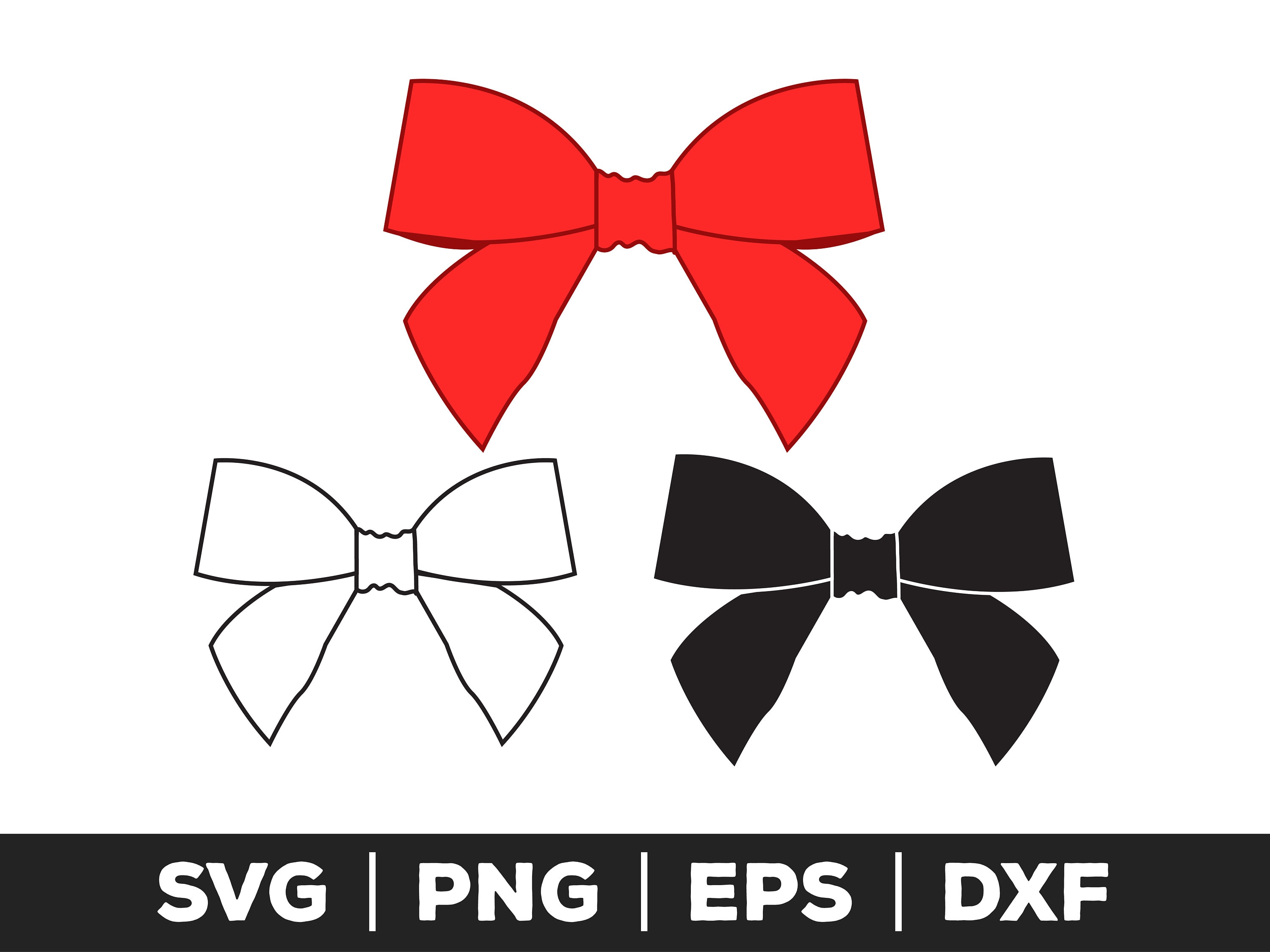 Bow SVG Bow PNG Bow EPS Bow Clip Art Bow Cut Files for Etsy