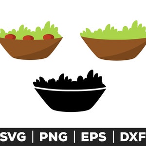 Salad SVG, Salad PNG, Salad EPS, Salad Clip Art, Salad Cut Files for Cricut, Salad Cut Files For Silhouette