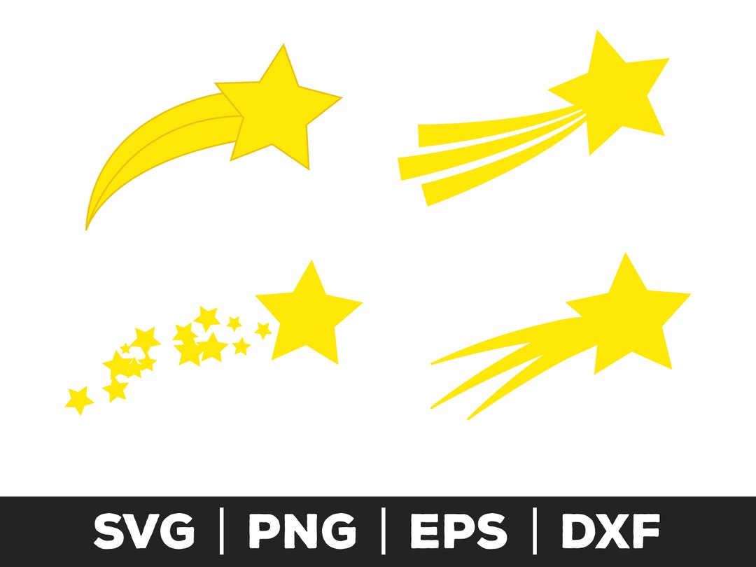 Shooting Star SVG, Shooting Star PNG, Shooting Star EPS, Shooting Star ...