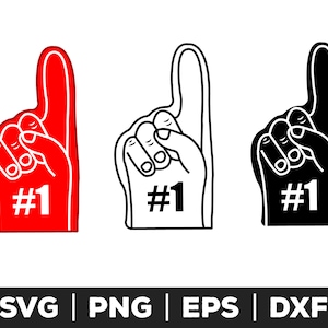 Foam Finger svg, Foam Finger png, Foam Finger eps, Foam Finger cut files for cricut, Foam Finger cut files for silhouette, football svg