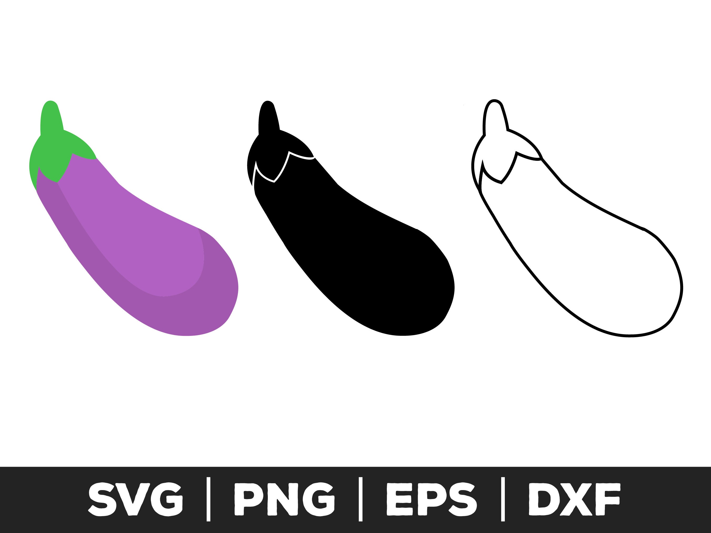 Eggplant Svg Eggplant Png Eggplant Eps Eggplant Cut Files Etsy