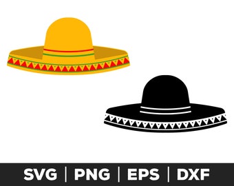 sombrero svg file for cricut and silhouette, mexican hat svg, fiesta clipart, cultural svg design, party decor svg, Cinco de Mayo svg