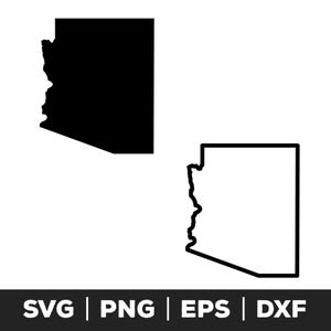 Arkansas SVG, png, eps - Clipart contour de l'État, conception de carte, art de la fierté locale, fichier Cricut, fournitures de bricolage, projets de décoration intérieure, art