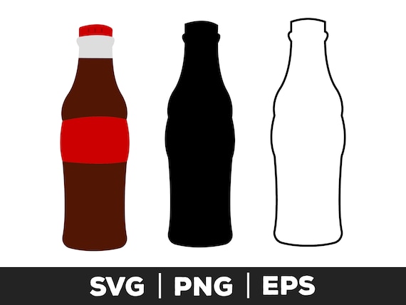 Soda Bottle Svg Png Eps Soda Bottle Clipart Pop Bottle - Etsy UK