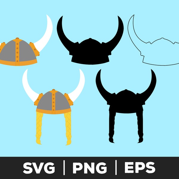 Viking Helmet svg, png, eps, dxf - Historical Cut Files for Cricut and Silhouette