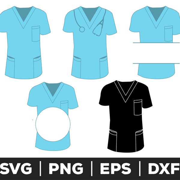 Scrubs SVG, Scrubs PNG, Scrubs EPS, Scrubs Clip Art, Scrubs Cut Files for Cricut, Scrubs Cut Files for Silhouette, Scrubs Vector