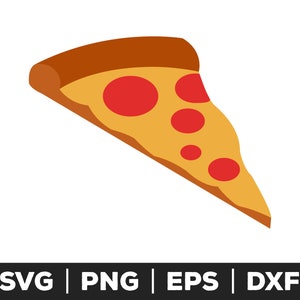pepperoni pizza svg file for cricut and silhouette, slice clipart, food svg design, italian cuisine svg, fast food art, kitchen decor svg