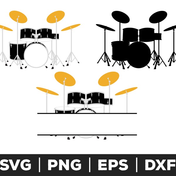 Drumset Svg - Etsy