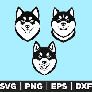 Shiba Inu SVG, PNG, EPS, Shiba Inu Cut Files for Cricut, Silhouette, Shiba Inu Vector, Shiba Inu Clipart