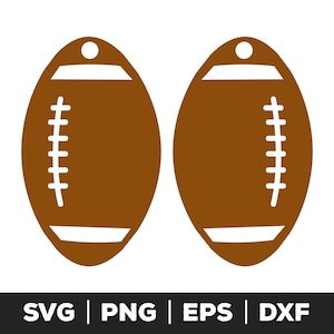 football earrings svg for cricut and silhouette, sports jewelry svg, game day earrings svg, football svg cut file, DIY earrings svg,