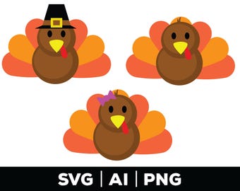 Turkey svg - thanksgiving svg, fall svg, turkey clipart, turkey cut file, turkey face png, turkey day svg, turkey, thankful svg, autumn svg