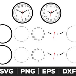 Clock Face svg, Clock Face png, Clock Face eps, Clock Face cut files for cricut, Clock Face cut files for silhouette, Clock svg,
