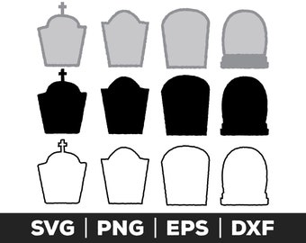 Halloween svg - Tombstone Bundle svg, png, eps, Gravestone svg, , Graveyard, pliki do cięcia, sylwetka obwodu, gotycki svg