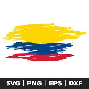 colombia flag svg file for cricut and silhouette, colombian pride svg, latin america flag svg, south america svg, heritage svg,