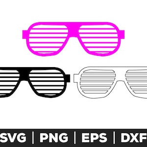 80s Sunglasses svg, 80s Sunglasses png, 80s Sunglasses eps, 80s Sunglasses cut files for cricut, 80s Sunglasses cut files for silhouette