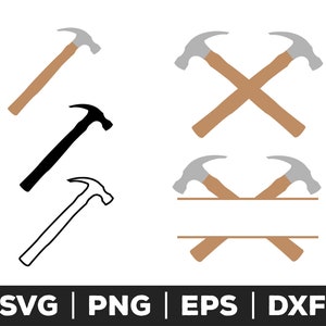 Hammer SVG, Hammer PNG, Hammer EPS, Hammer Clip Art, Hammer Cut Files for Cricut, Construction svg
