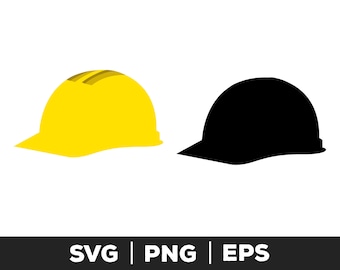 Hard Hat svg png eps, Schutzhelm svg, Hardhat, Baumaschinen svg, Sicherheitshut, Bauarbeitermütze, Ingenieurschutzhelm, Bauarbeiter svg