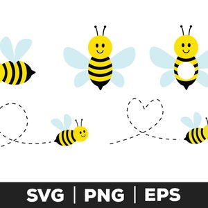 Bee svg - Instant Download, Digital Download, svg, eps, png, Bee svg, cricut, Bee bundle, Cute Bee, Bee Clipart, Vector Bee, Honeybee Bundle