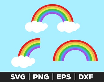 Regenboog svg, regenboog png, regenboog eps, regenboog-bestanden voor de cricut, regenboog-bestanden voor silhouette, regenboog clipart, gratis voor commercieel gebruik